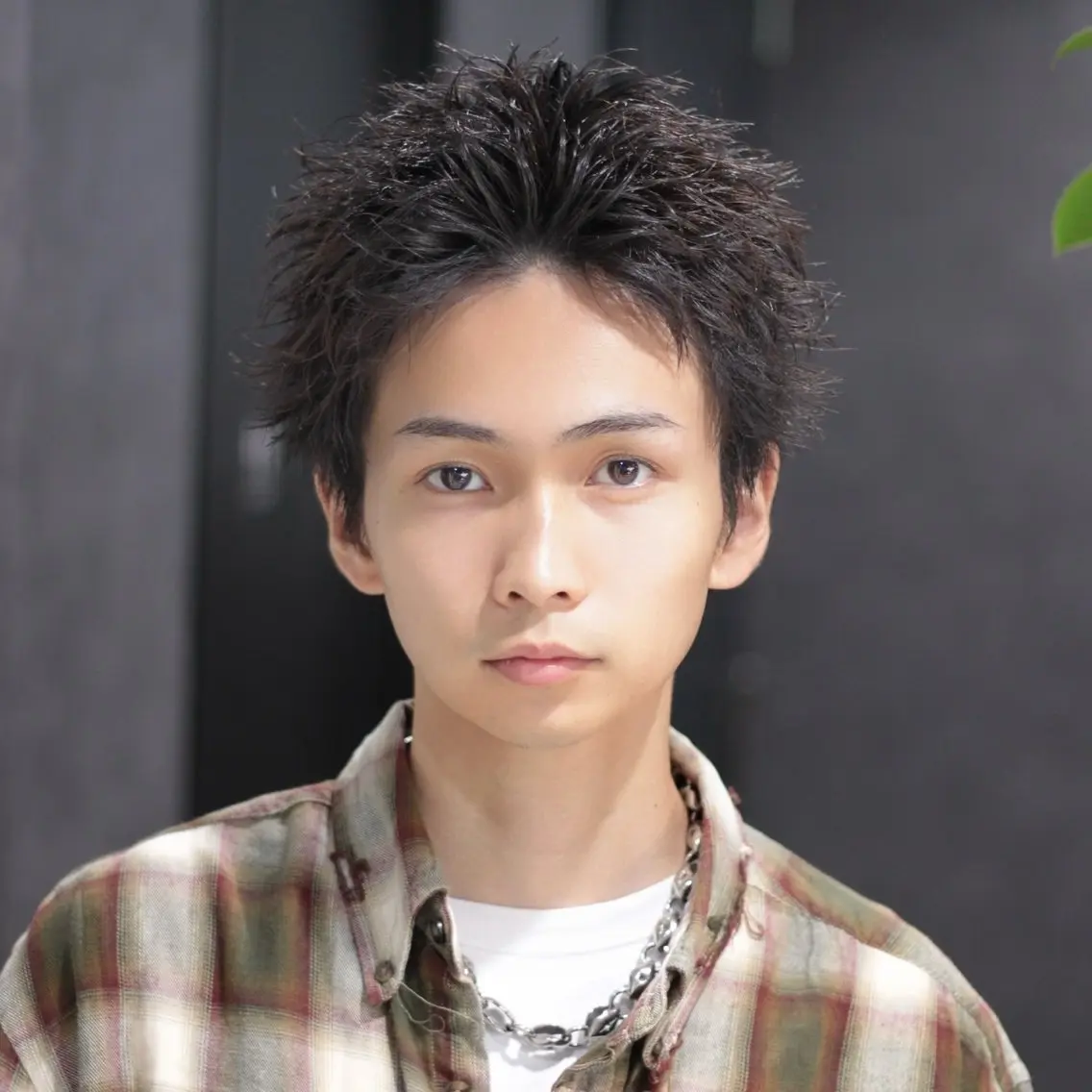 メンズ カット 札幌No.1フェザー KAITOのヘアスタイル