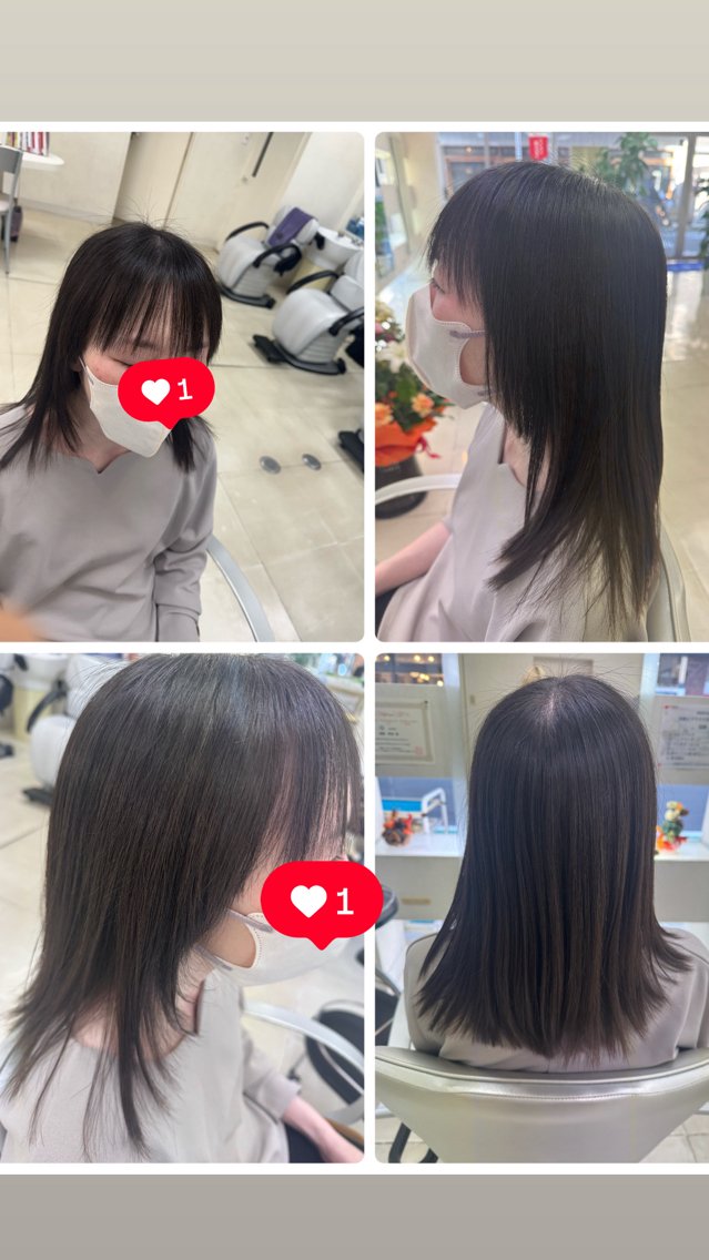 ロング タカハシ リナのヘアスタイル
