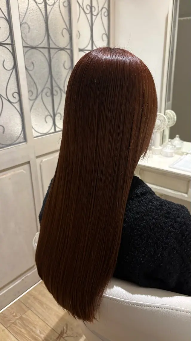 ミディアム カラー カット トリートメント 似合わせ 顔周りYUUGAのヘアスタイル