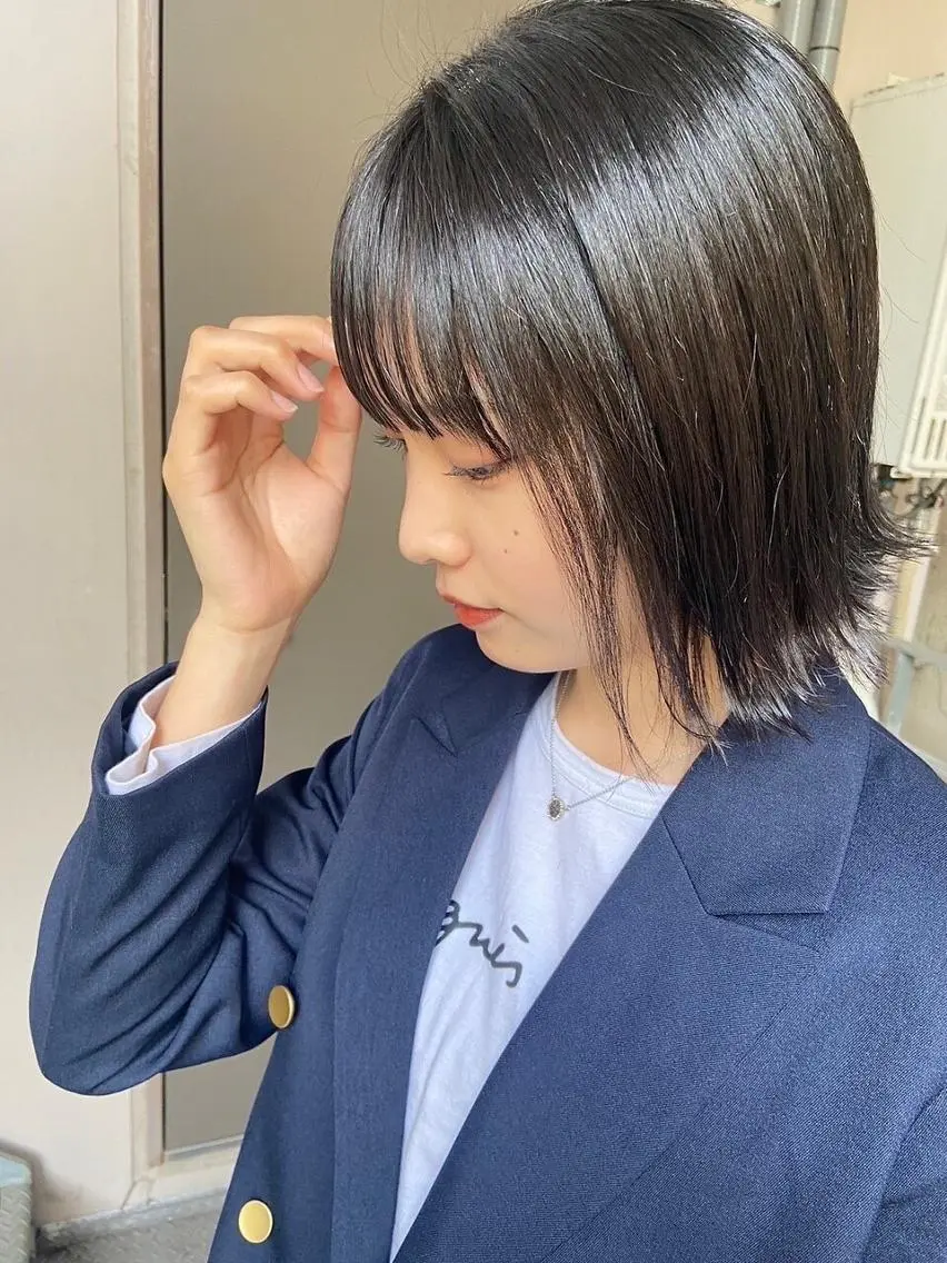 【人気NO.1】カット+オーガニック艶カラー（全体）+プレTr　¥5500の写真