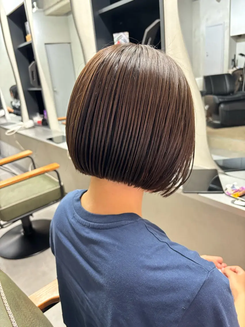 ショート カラー ボブ カット ヘアカラー トリートメント nico 麻生 やまざきれいのヘアスタイル