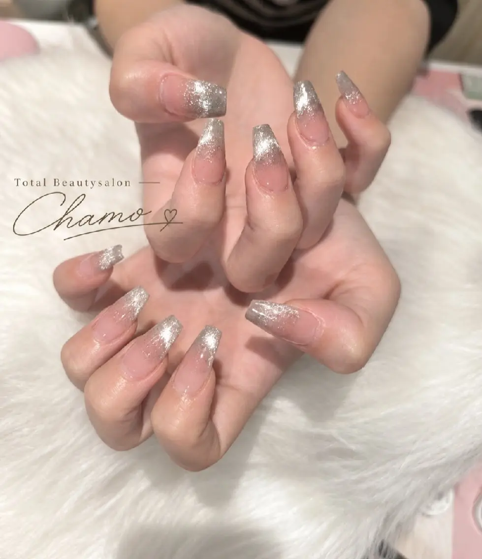 ネイル チークネイル フレンチネイル ハンドネイル Chamo Fukaのネイルデザイン