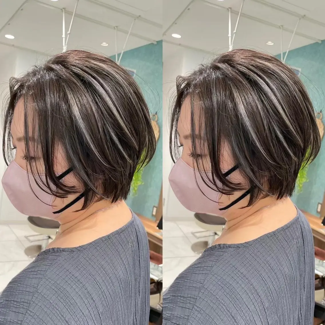 ショート ハイライト ショートヘア 🦋ダブルカラー 💖RYUGA💖のヘアスタイル