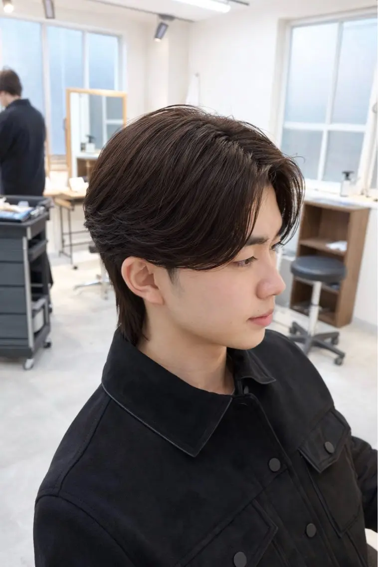 パーマ メンズ メンズパーマ ニュアンスパーマ カット パーマ 韓国ヘア/メン ズパーマ特化/下田のヘアスタイル