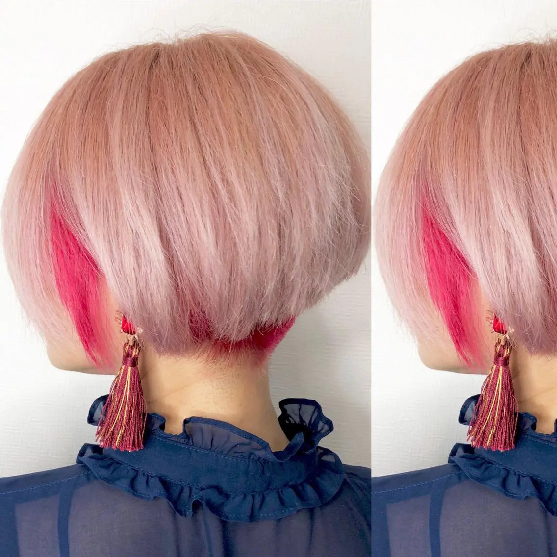 ショート カラー ヘアアレンジ メンズパーマ名人 TAKUMAのヘアスタイル