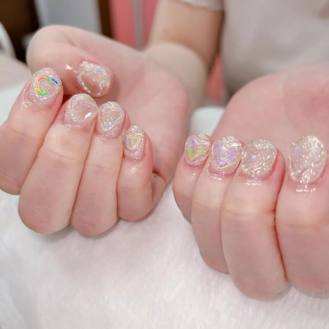 ネイル ハート 持ち込み Emi lyのネイルデザイン