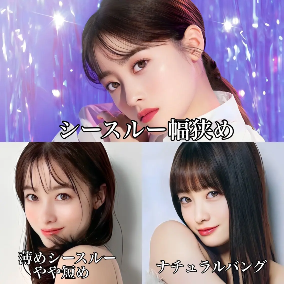 セミロング 映える顔まわり/前髪 特化 💗 ユキマのヘアスタイル