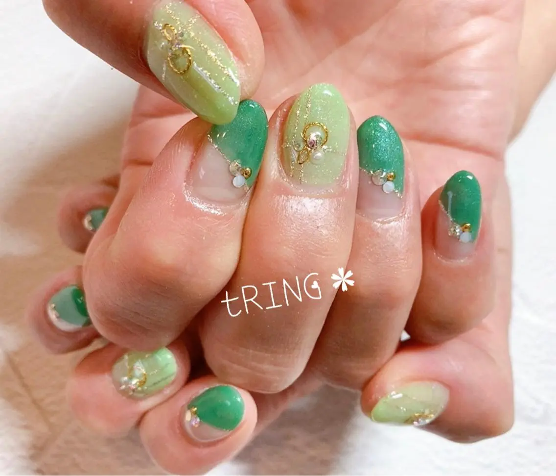 ネイル ハンドネイル tRING* しいの木台のネイルデザイン