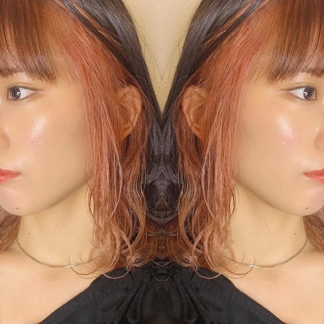 セミロング カラー ヘアアレンジ カット ヘアカラー トリートメント 竹内啓太 ボブのヘアスタイル