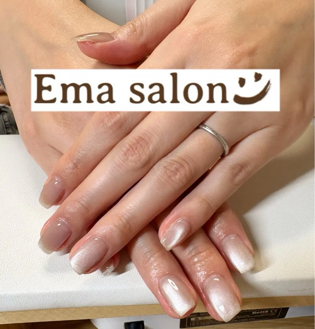 ネイル マグネットネイル シンプルネイル ハンドネイル Ema salon hiromiのネイルデザイン
