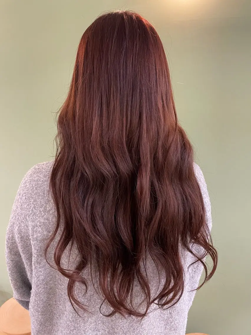 ロング カラー 中井 菜々香のヘアスタイル
