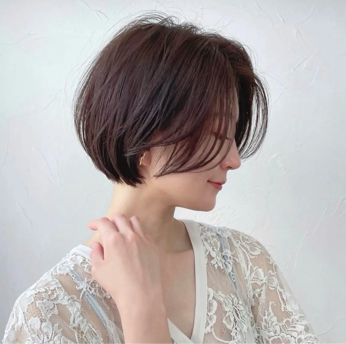 ショート NANAMI／レイヤ ー／ワンホンヘアのヘアスタイル
