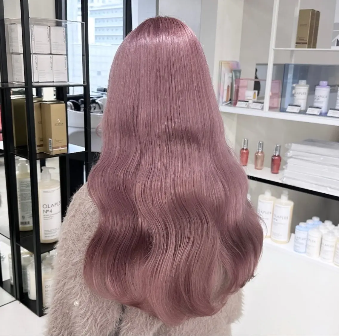 ロング トリートメント ヘアカラー ばんば ももかのヘアスタイル