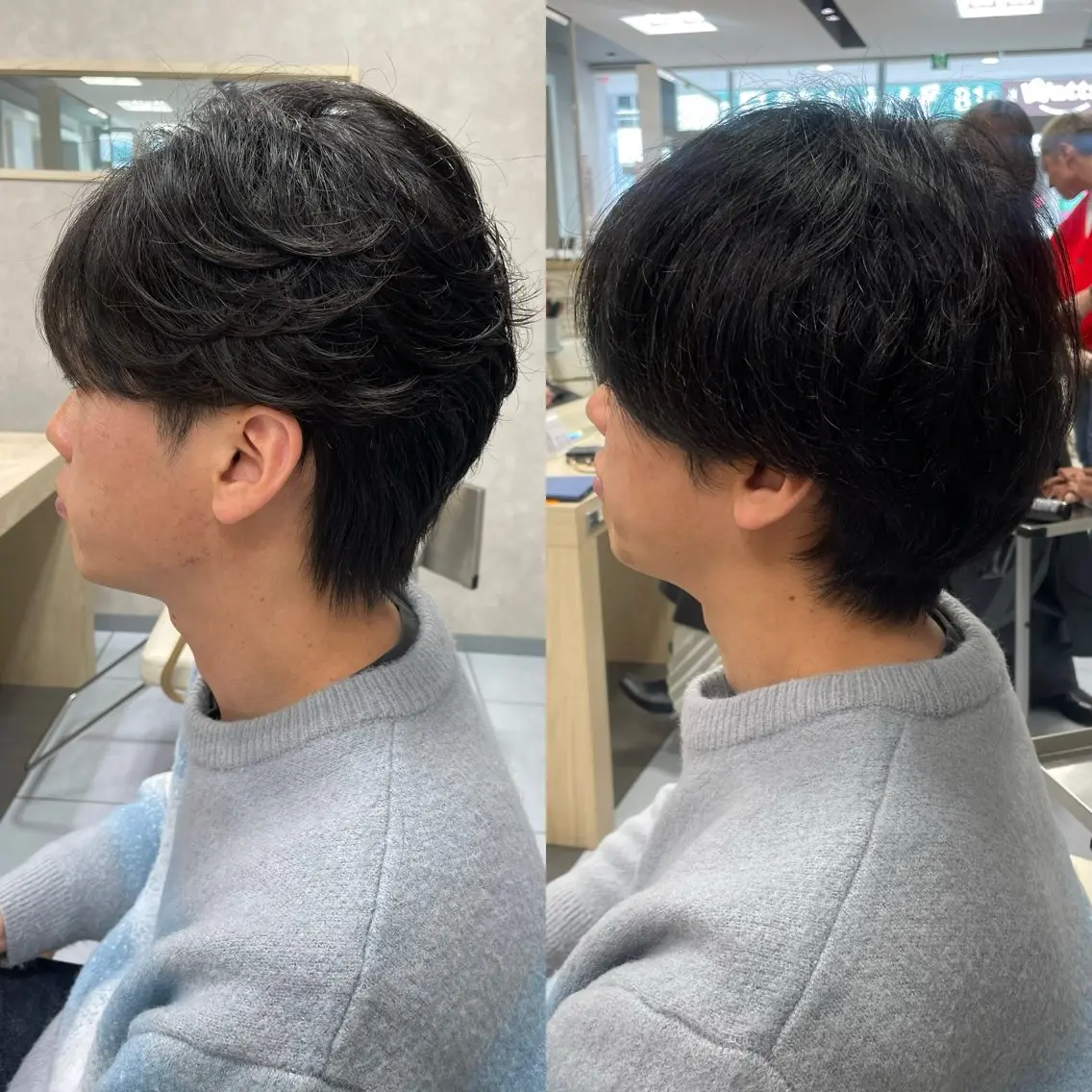 🆕【韓国スタイル男子必見】🌀襟足の浮き悩みを解決する✨ダウンパーマ  (メンズカット＋ダウンパーマ)の写真