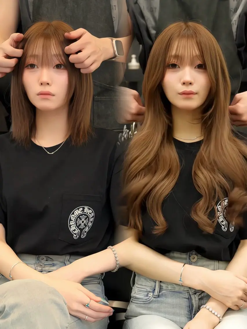 ロング カラー シールエクステ ブリーチ ダブルカラー ハイトーンカラー ブリーチなしカラー カット ヘアカラー エクステ エクステの神様 ▫️原島ユウヤ▫️のヘアスタイル