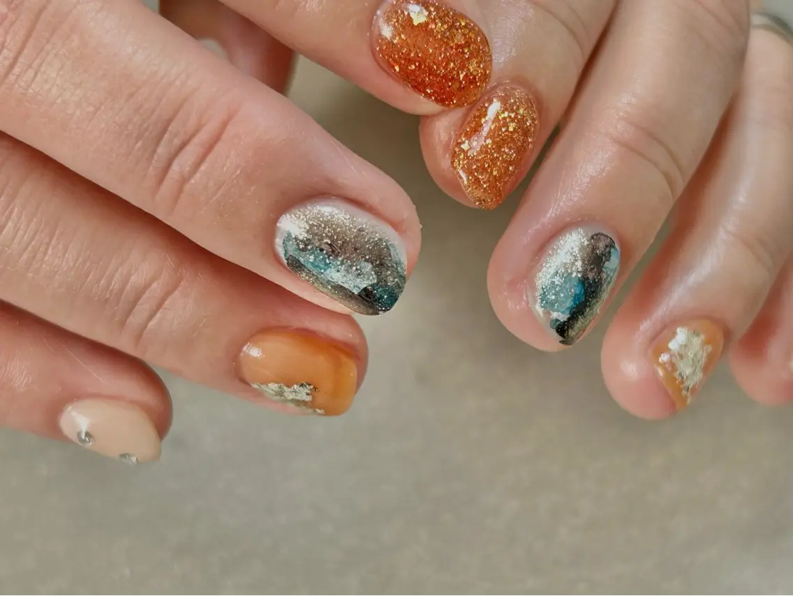 ネイル ハンドネイル amo_nail 岡山市南区自宅ネイルのネイルデザイン
