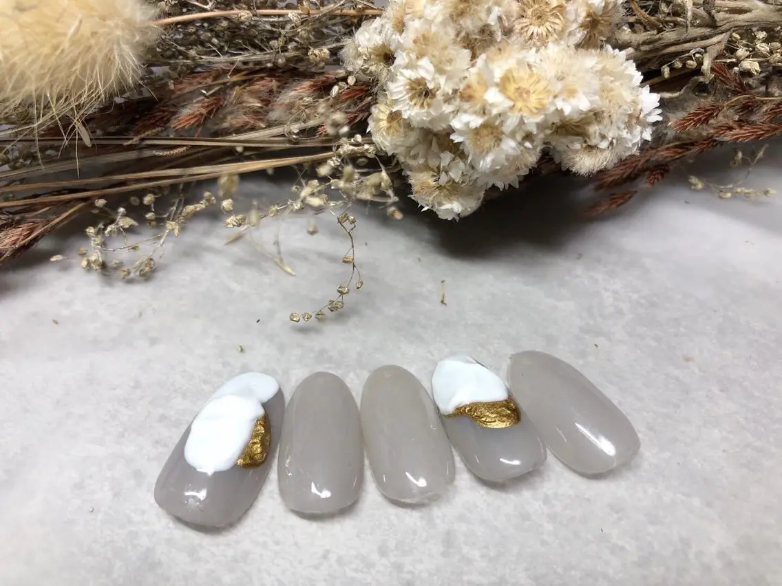 ネイル ジェルネイル 韓国ネイル パラジェル シンプルネイル 冬ネイル ハンドネイル kiki nail &brow二子玉川のネイルデザイン