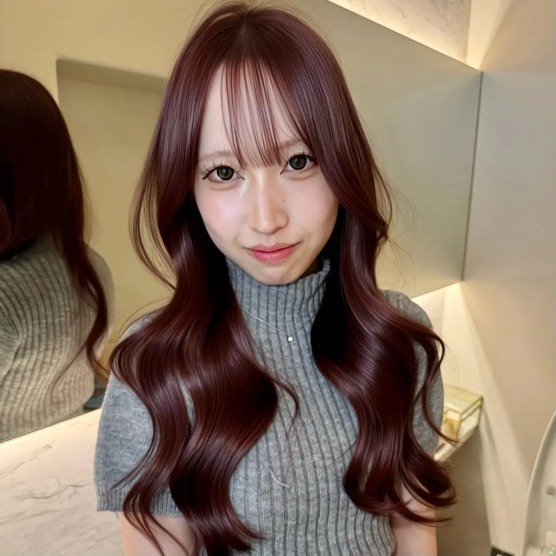 カラー ブリーチ ラベンダーカラー ラベンダーピンク ピンクカラー ヘアカラー トリートメント 新宿/艶カラー🫧 髪質改善/MIRIAのヘアスタイル