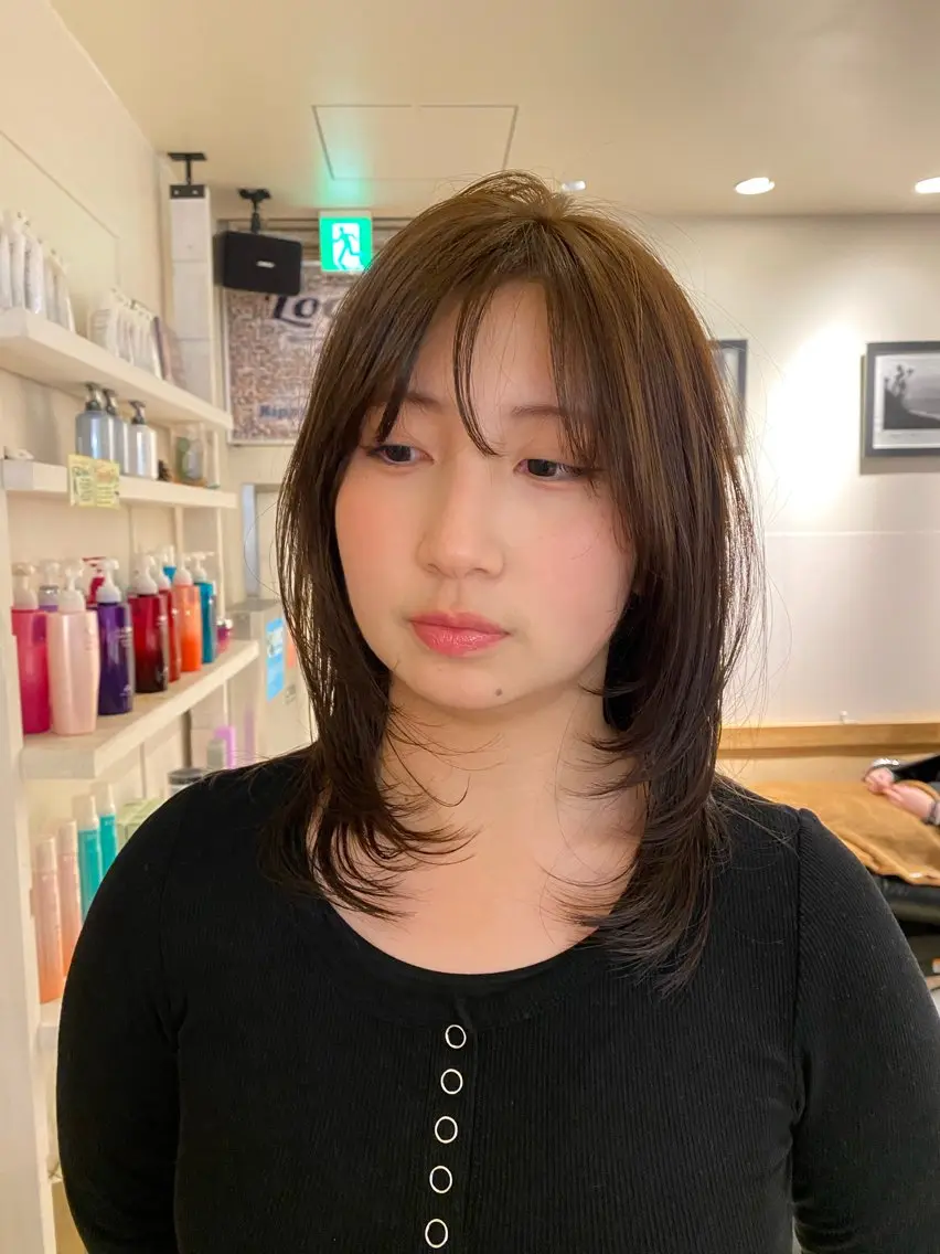 カラー ヘアカラー ナチュラルヘア🫧 ナナミのヘアスタイル