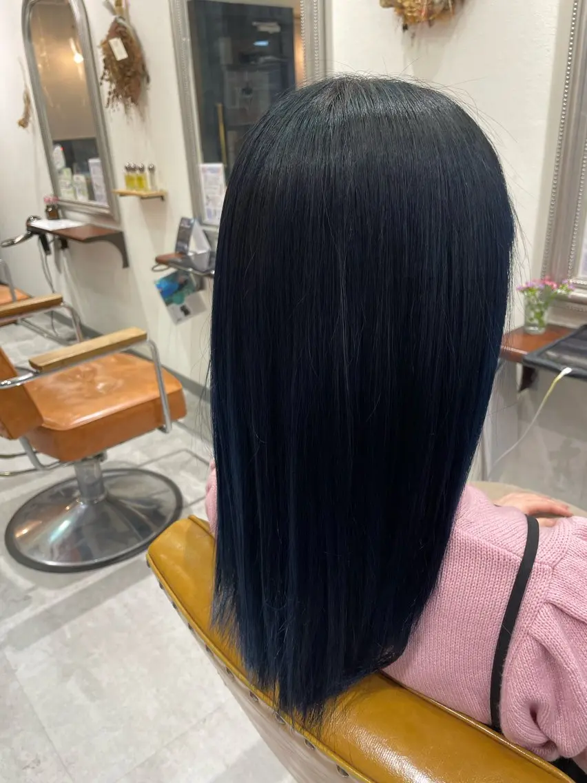 セミロング カラー 髪質改善 縮毛矯正 トリートメント 髪質改善アンジュール ひかりのヘアスタイル