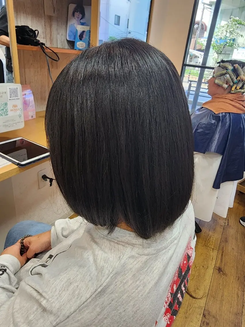 ミディアム ボブ 近森 美帆[モーラ高石店]のヘアスタイル