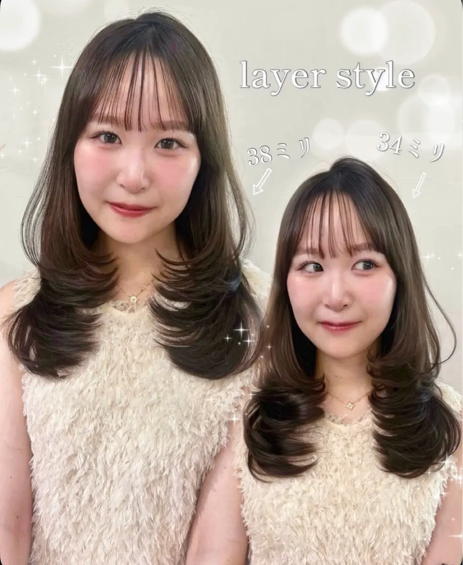 セミロング そ にのヘアスタイル
