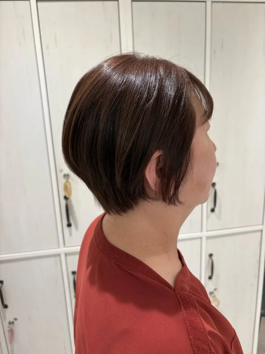 ショート カラー くびれヘア ショートヘア 脇尾 百花のヘアスタイル
