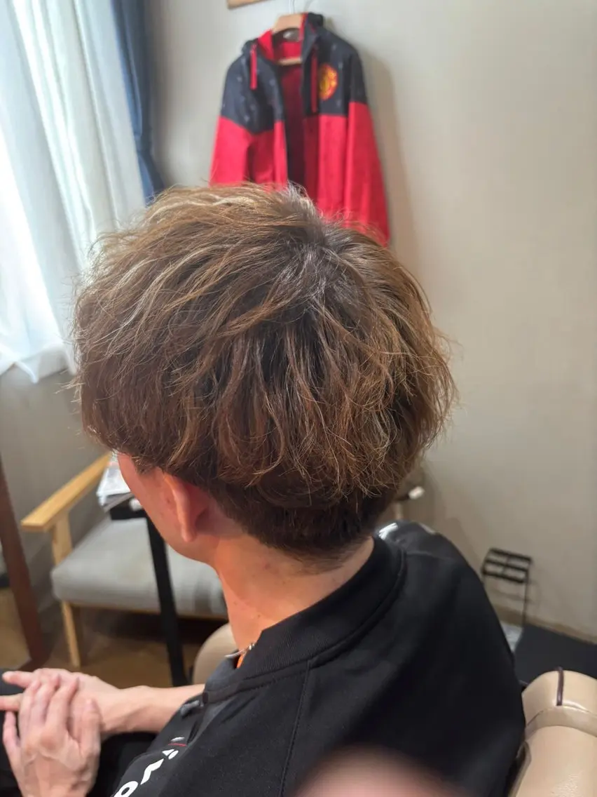 パーマ メンズ 生川 流好のヘアスタイル