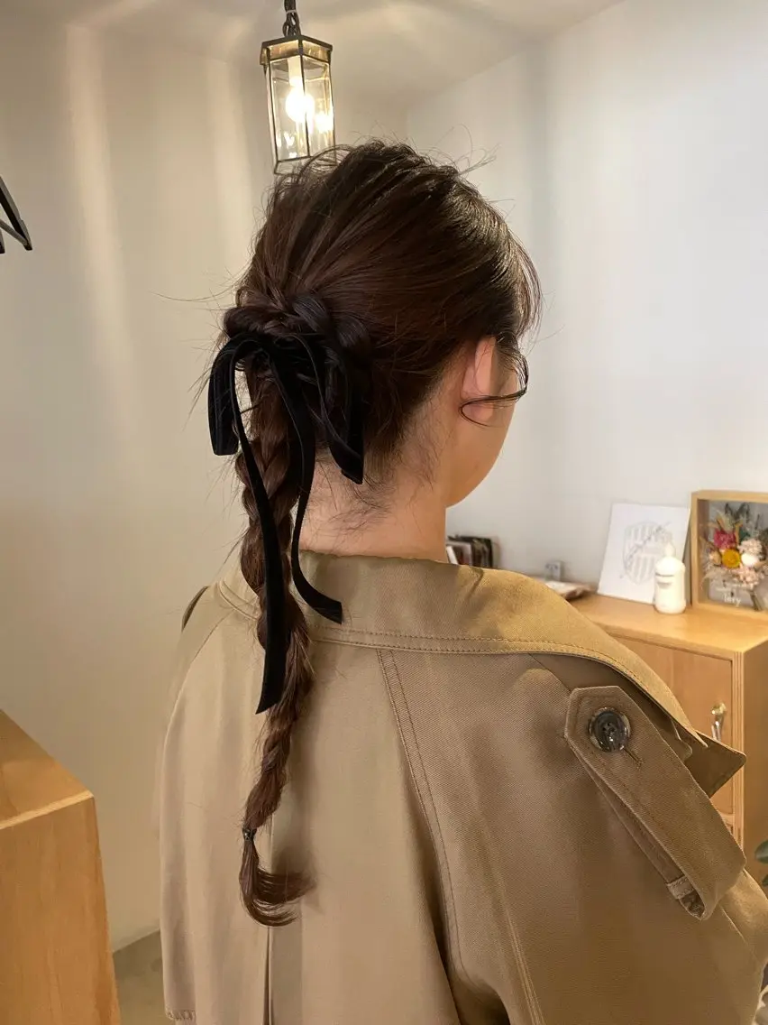 ヘアアレンジ 結婚式・ブライダル 透け感カラー/ SUのヘアスタイル