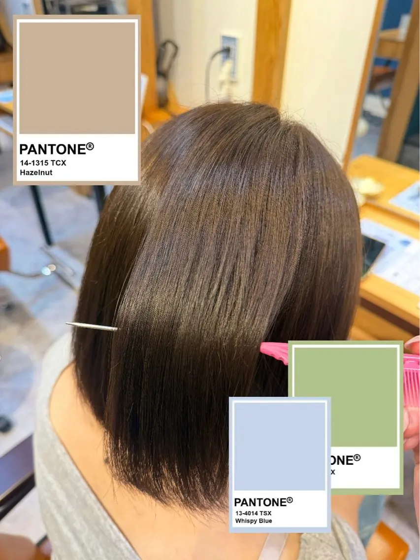 カラー ベージュカラー 透明感カラー ミント ミントベージュ オリーブベージュ Agu.hair ミサキのヘアスタイル