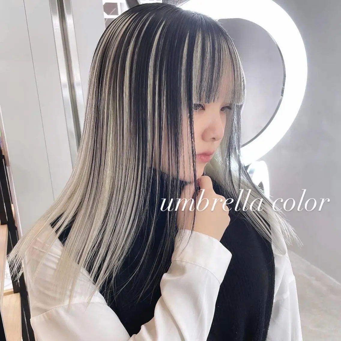 ロング カラー カット ヘアカラー トリートメント ヘアセット 💜ハイトーン💛 マジカルかいちゃんのヘアスタイル