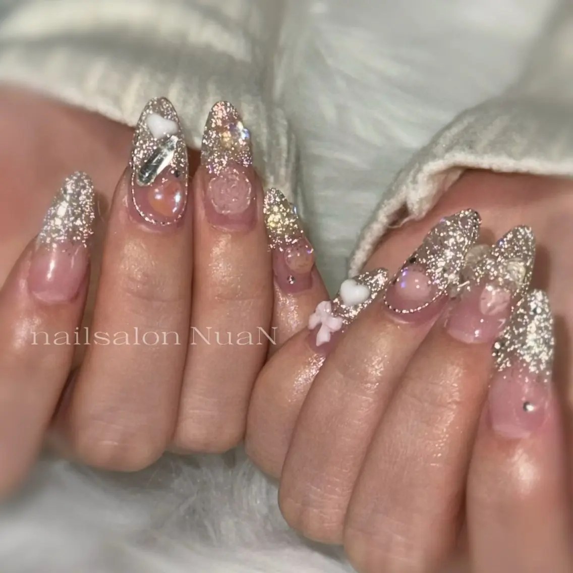 ネイル ハンドネイル NuaN ミニモ停止中のネイルデザイン