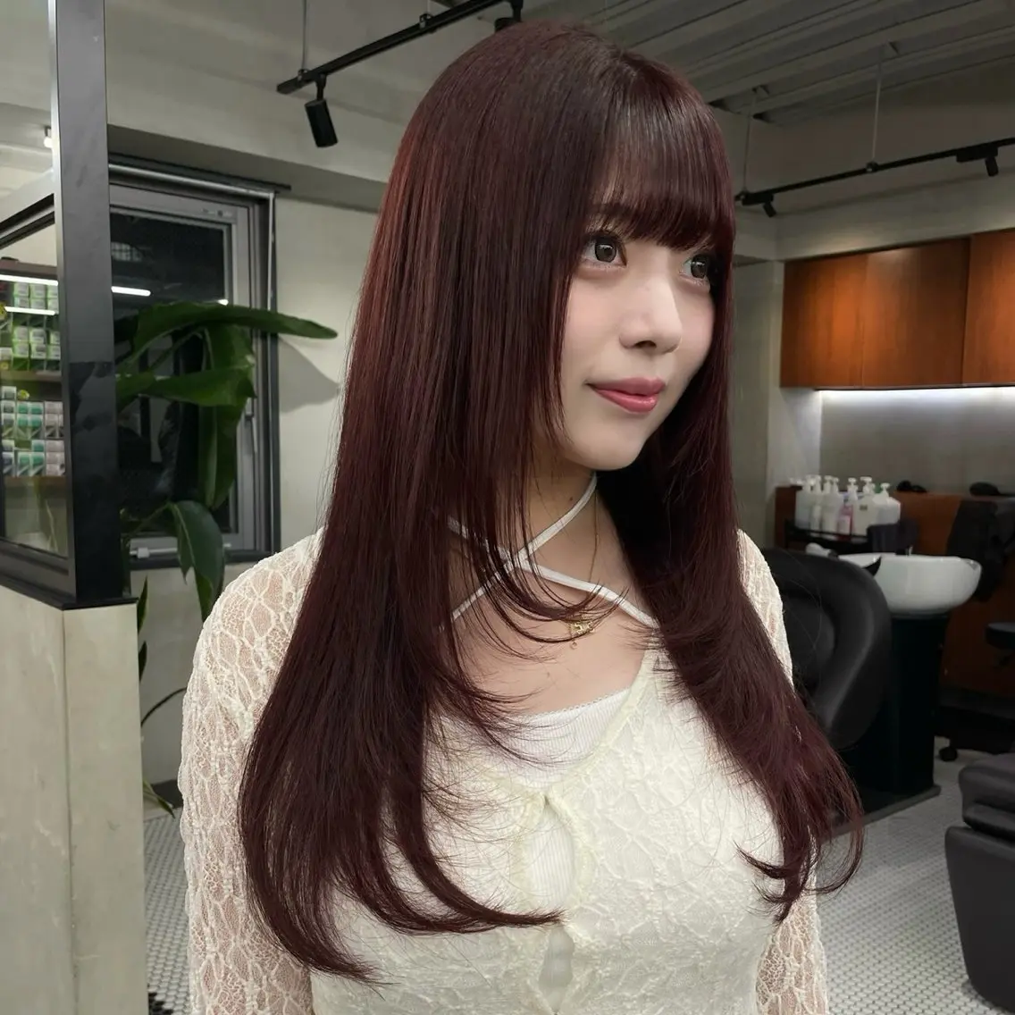 ロング カラー カット ヘアカラー トリートメント 🤍ブリーチなしカラ ー/渋谷/YUU🤍のヘアスタイル