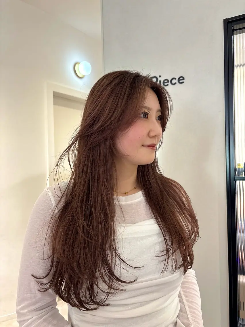ロング レイヤーカット カット ヘアカラー 天王寺美容室/ アヤカのヘアスタイル