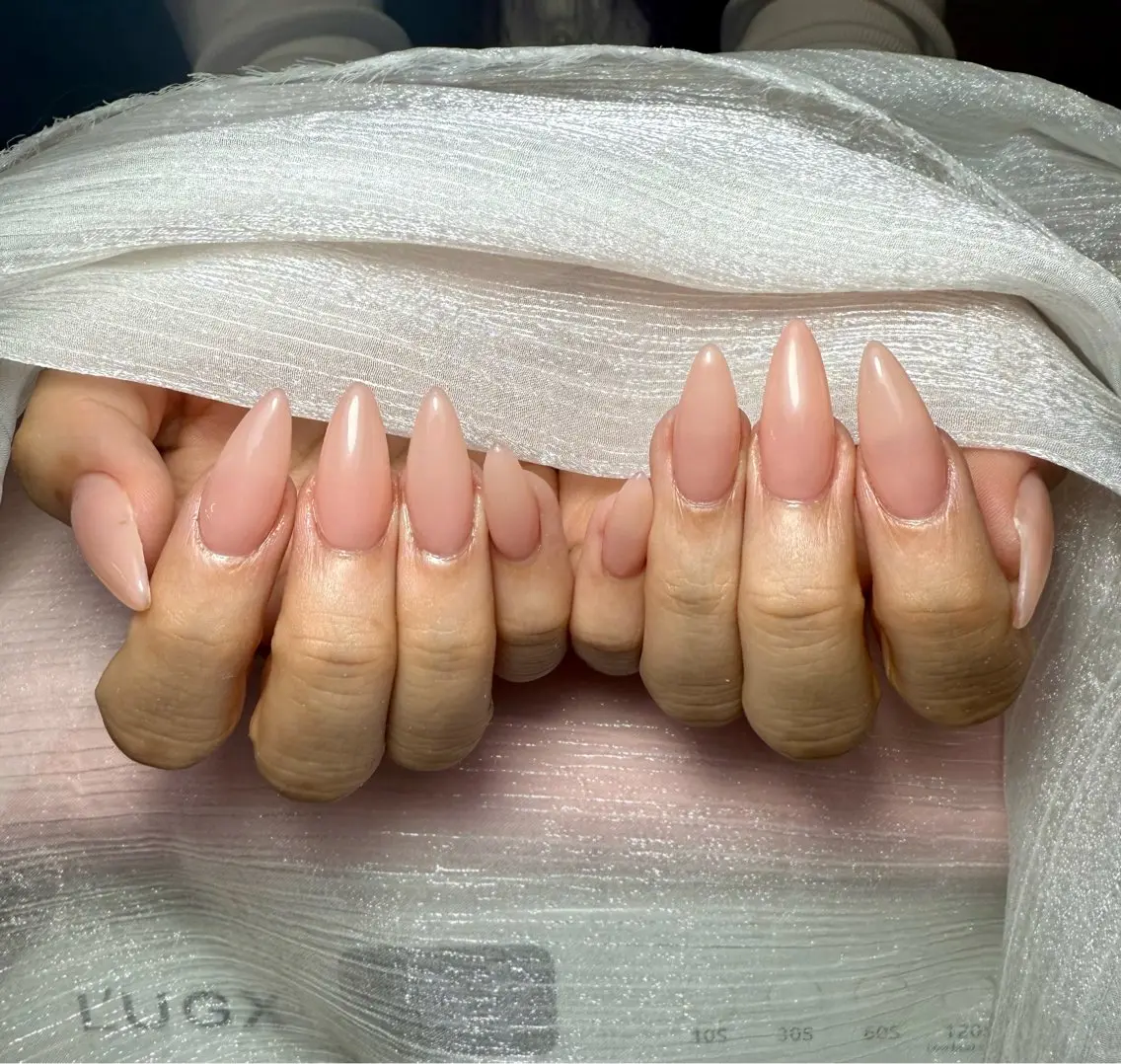 ネイル アートネイル オーロラネイル チークネイル 長さ出し フットネイル ハンドネイル 銀河_ Chan nailsのネイルデザイン