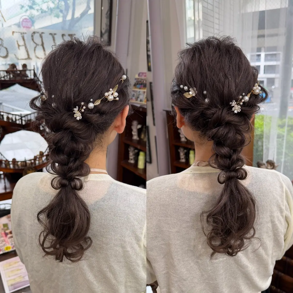 ロング ヘアアレンジ ヘアセット パーマ/レイヤー /ハイライト/AOIのヘアスタイル