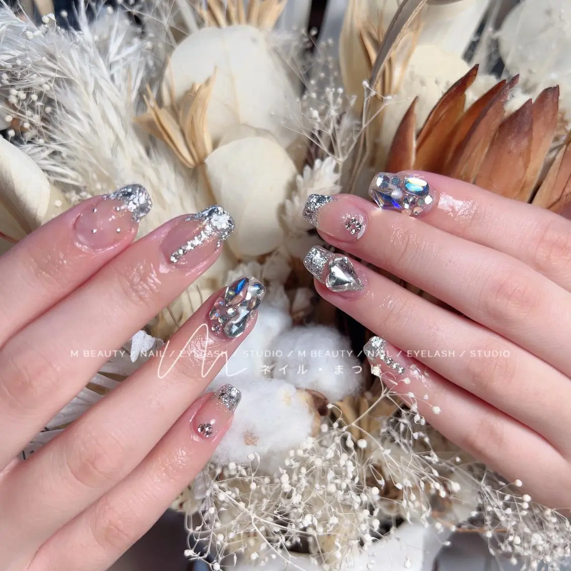 ネイル ハンドネイル M🌷nail 長さだし専門店のネイルデザイン