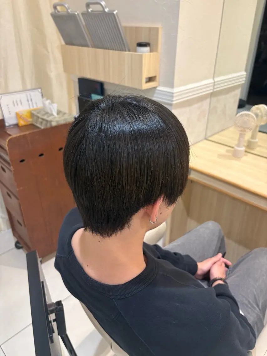 ショート 縮毛矯正 トリートメント 🍓透明感カラー/ 縮毛矯正 いちか🍓のヘアスタイル