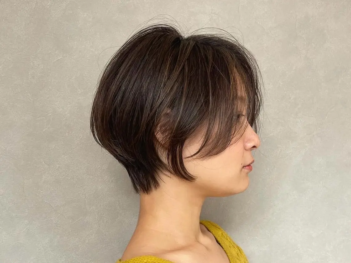 ショートカット➕白髪染めの写真