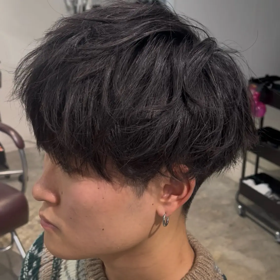 メンズ カット フェザーパーマ🌙 毛流れ yuzukiのヘアスタイル