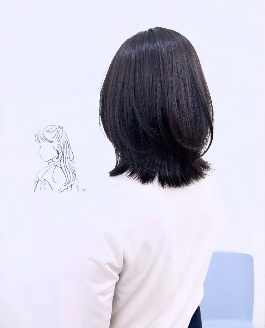 ミディアム カラー カット トリートメント 似合わせ美髪ヘア✨ 天王寺.阿倍野🌈のヘアスタイル