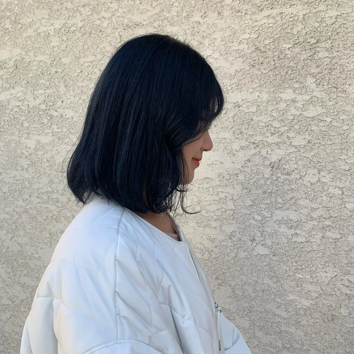 ショート カラー ヘアアレンジ ネイビーカラー タンバルモリ 韓国風ヘア オルチャンヘア 韓国×髪質改善特化 💍maki💍のヘアスタイル