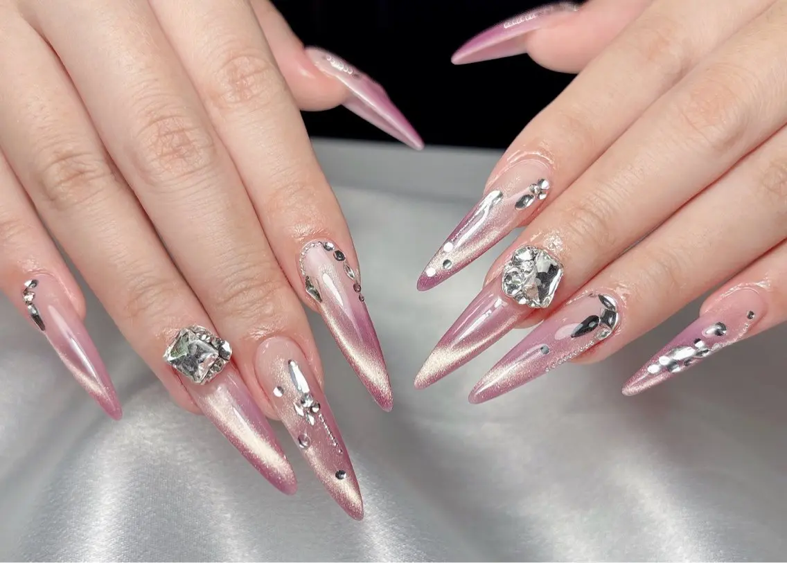 ネイル ハンドネイル Aura Nail 長さだし/パラジェルのネイルデザイン