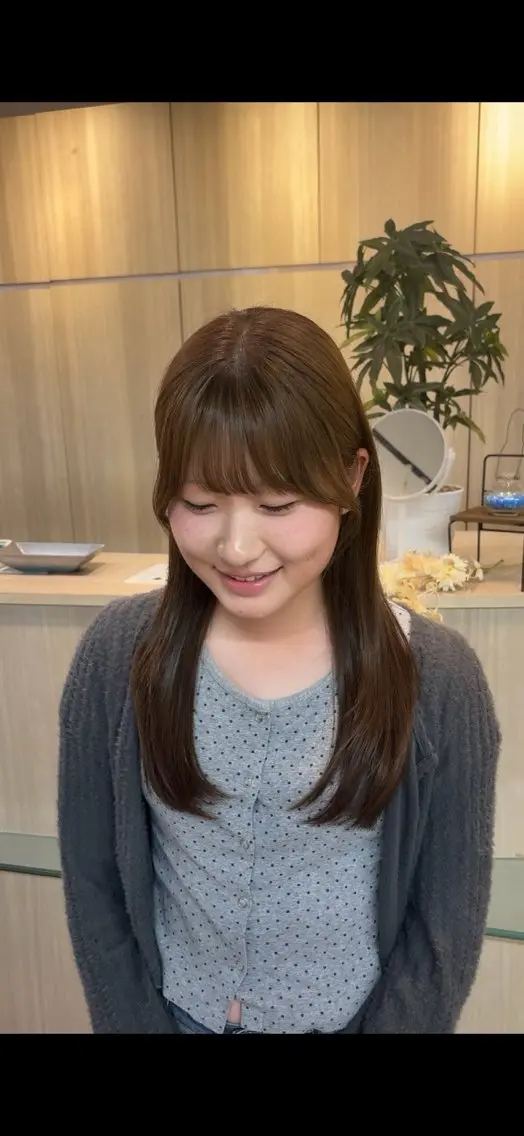 セミロング カット ヘアカラー 山本 琴音のヘアスタイル