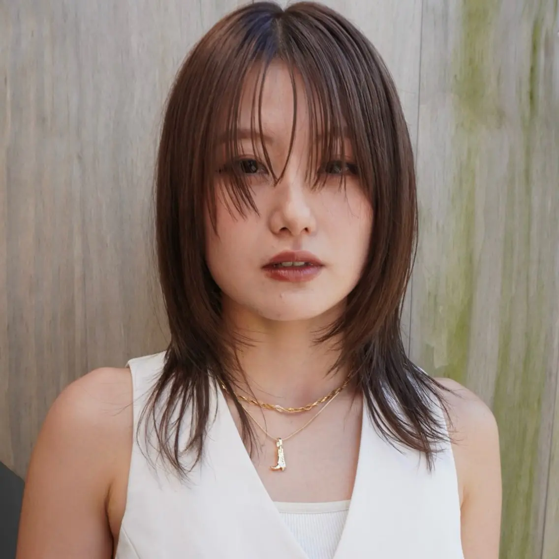 ミディアム カラー 透明感カラー レイヤーカット カット ヘアカラー トリートメント メンズヘア/パーマ/ SHOUTOのヘアスタイル
