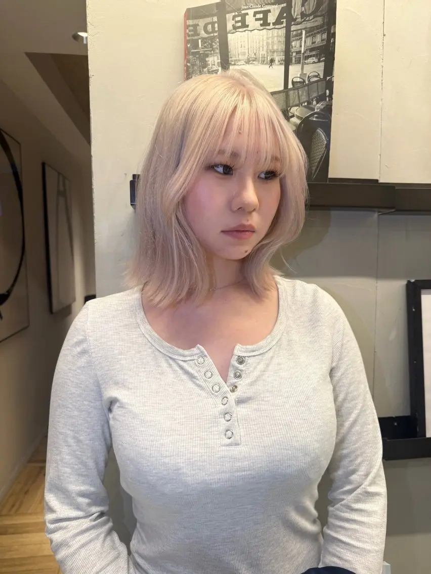 ミディアム カラー ヘアカラー matsuri 🪽ボブカットのヘアスタイル