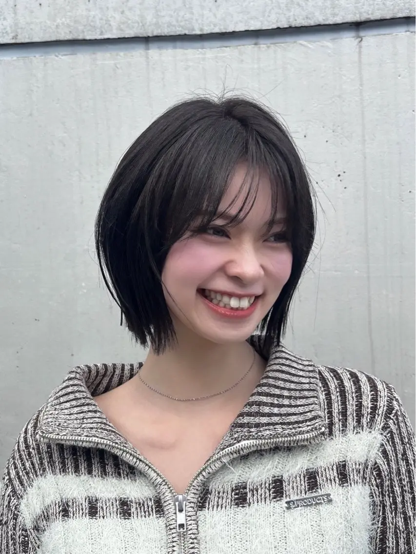 ショート ボブ 小顔カット カット STAYGOLD⭐️ NANAMIのヘアスタイル