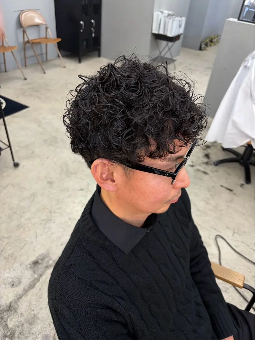 ショート パーマ メンズ メンズ専門サロン wokeのヘアスタイル
