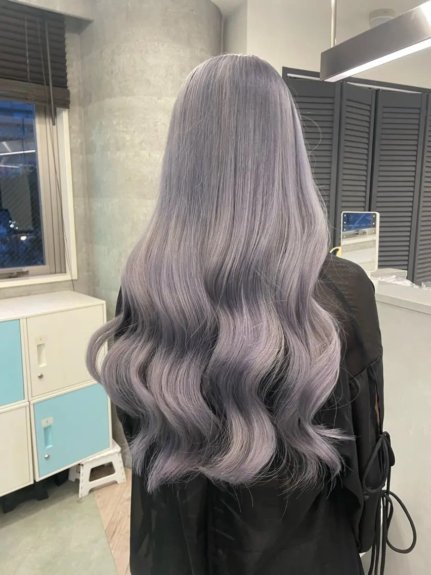 ロング ヘアカラー トリートメント ♡似合わせ ハイトーン♡mai♡のヘアスタイル