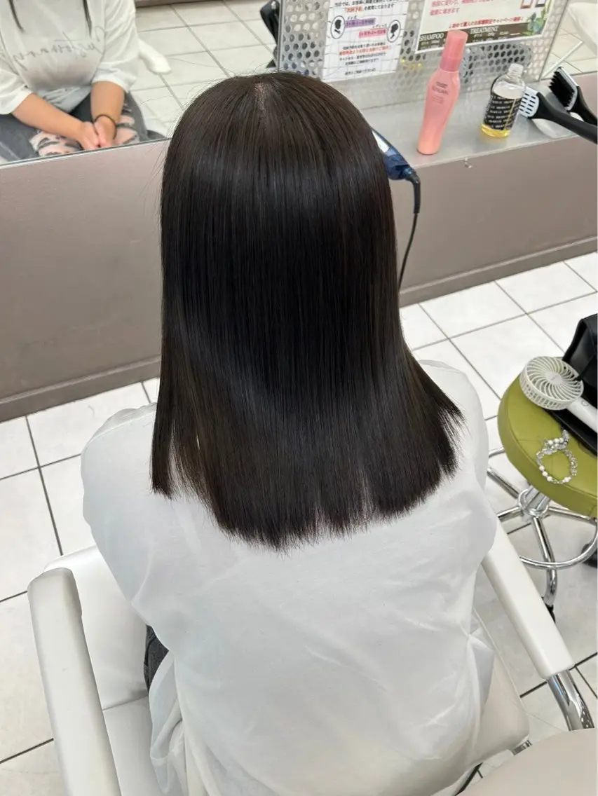 【カット＋ケアカラー＋3stepTr🌿】艶と手触りが続く💫ダメージレス仕上げ✨の写真